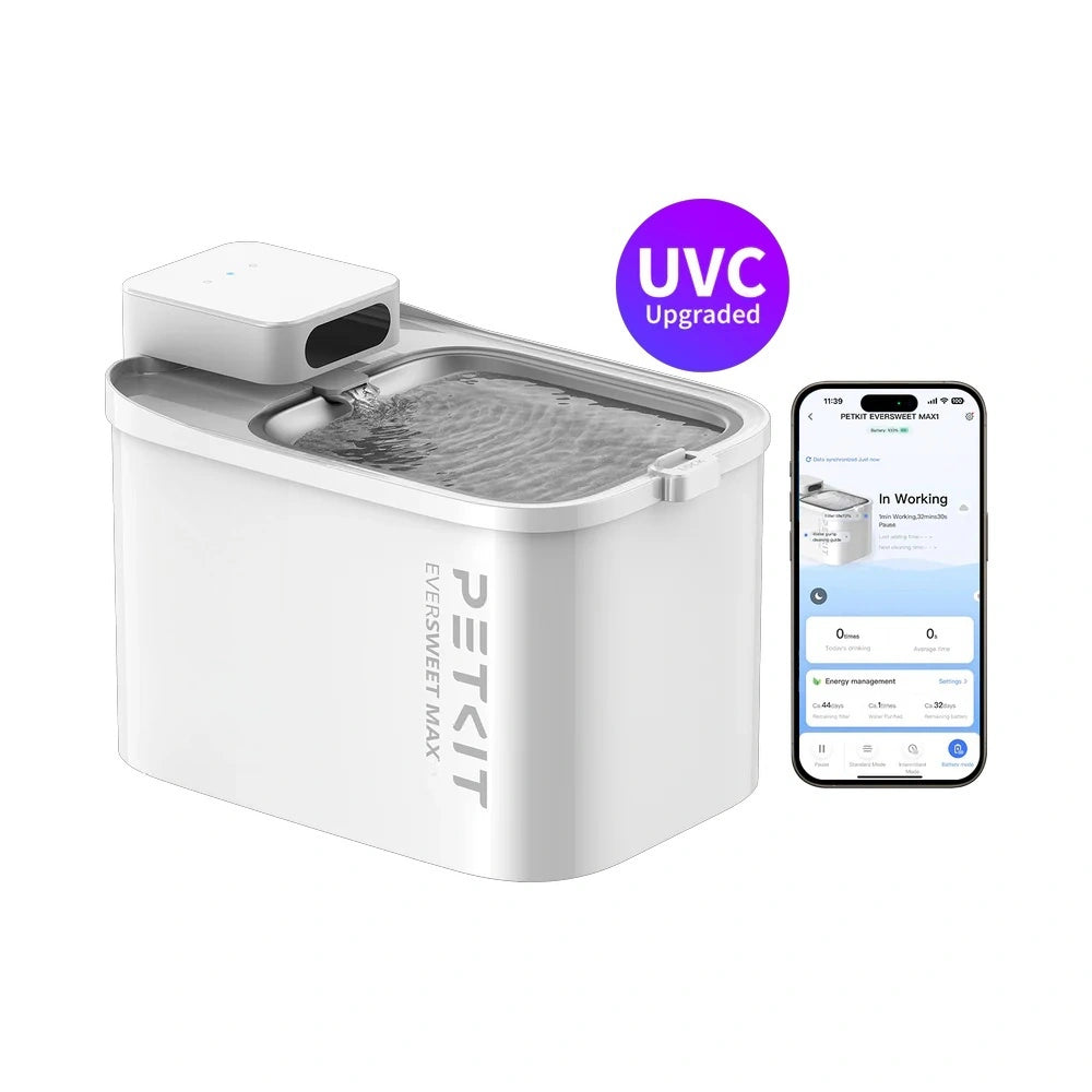 EverSweet Max (Non-UVC/UVC)Cordless Pet Water Fountain